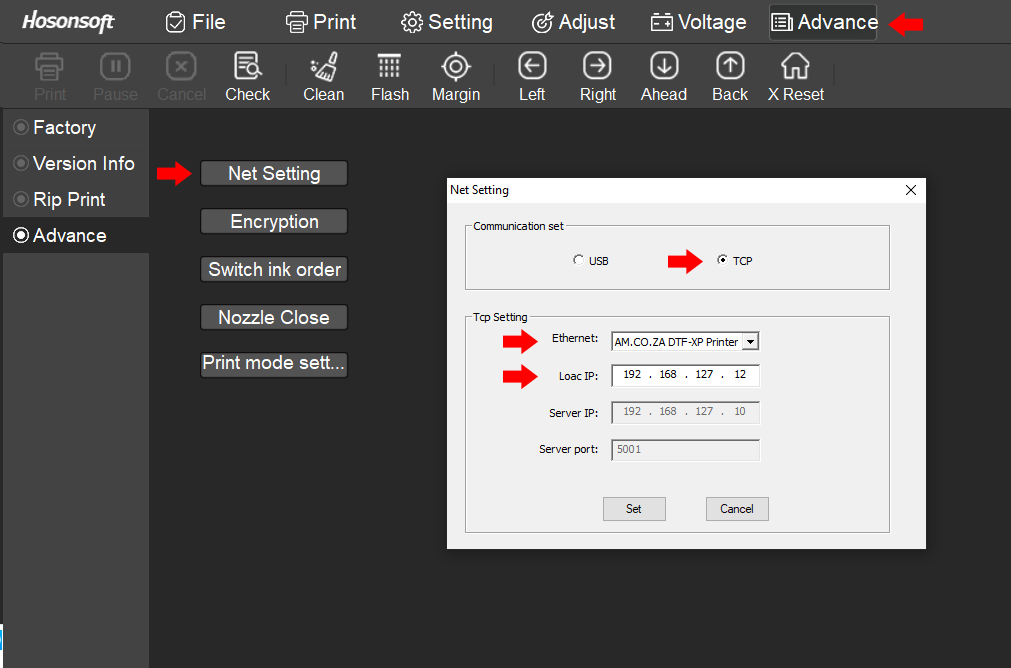 Setup Guide for Network, PrintExp & FlexiPRINT / directTOFILM UV DTF